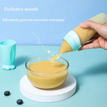 Squeezing Sillicone Bottle Feeding Spoon 1