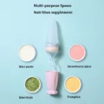 Squeezing Sillicone Bottle Feeding Spoon 1