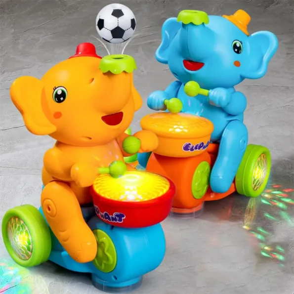 Drumming Circus Elephant Cute Toy 14