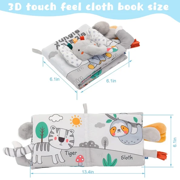 Soft Cloth Baby Books sensory 6